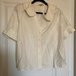 Madewell Peter Pan Collar Top NWT